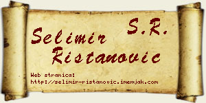 Selimir Ristanović vizit kartica